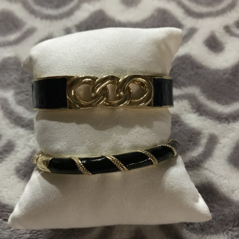 Blue and Gold tone bangles